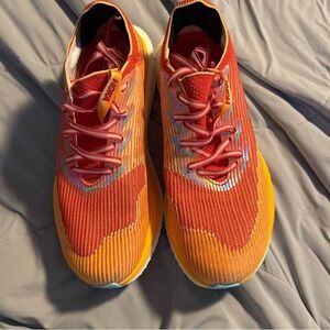 Hoka cielo x1 Vibrant Orange and Yellow Sneakers
